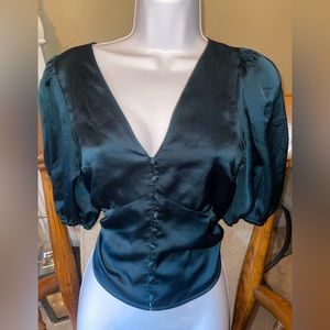 Abercrombie satin blouse